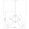 Z-Lite Gianna Chandelier, 9-Light, 32 In.W x 27.5 In.H, Modern Gold/White 7509-9-32MGLD - alternate 3